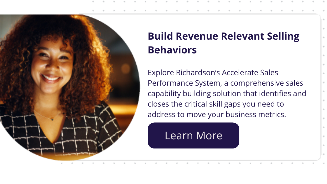 click here to learn about richardson's accelerate sales performance system